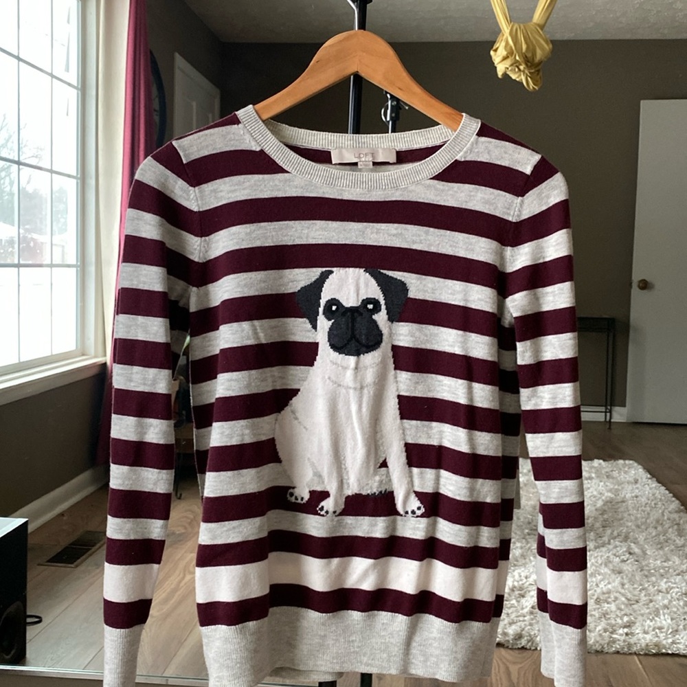 Ann Taylor Loft- striped sweater- size S